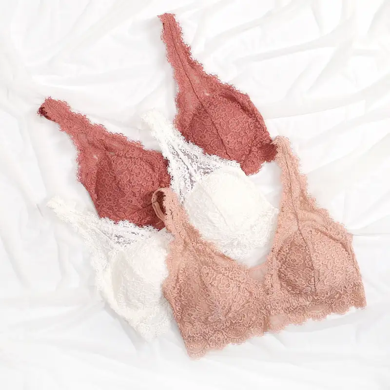 Lace Seamless Bralette Everyday Support Bra