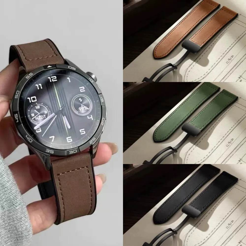 Leather Watch Strap Replacement Band – Classic Adjustable Wristband