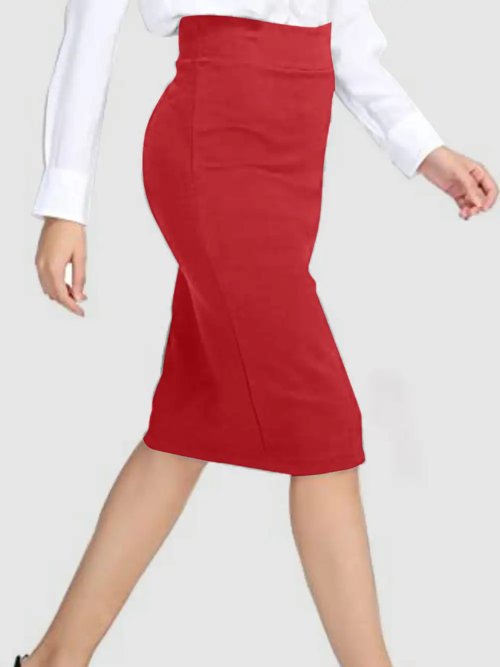 Structured Lightweight Wrap Skirt