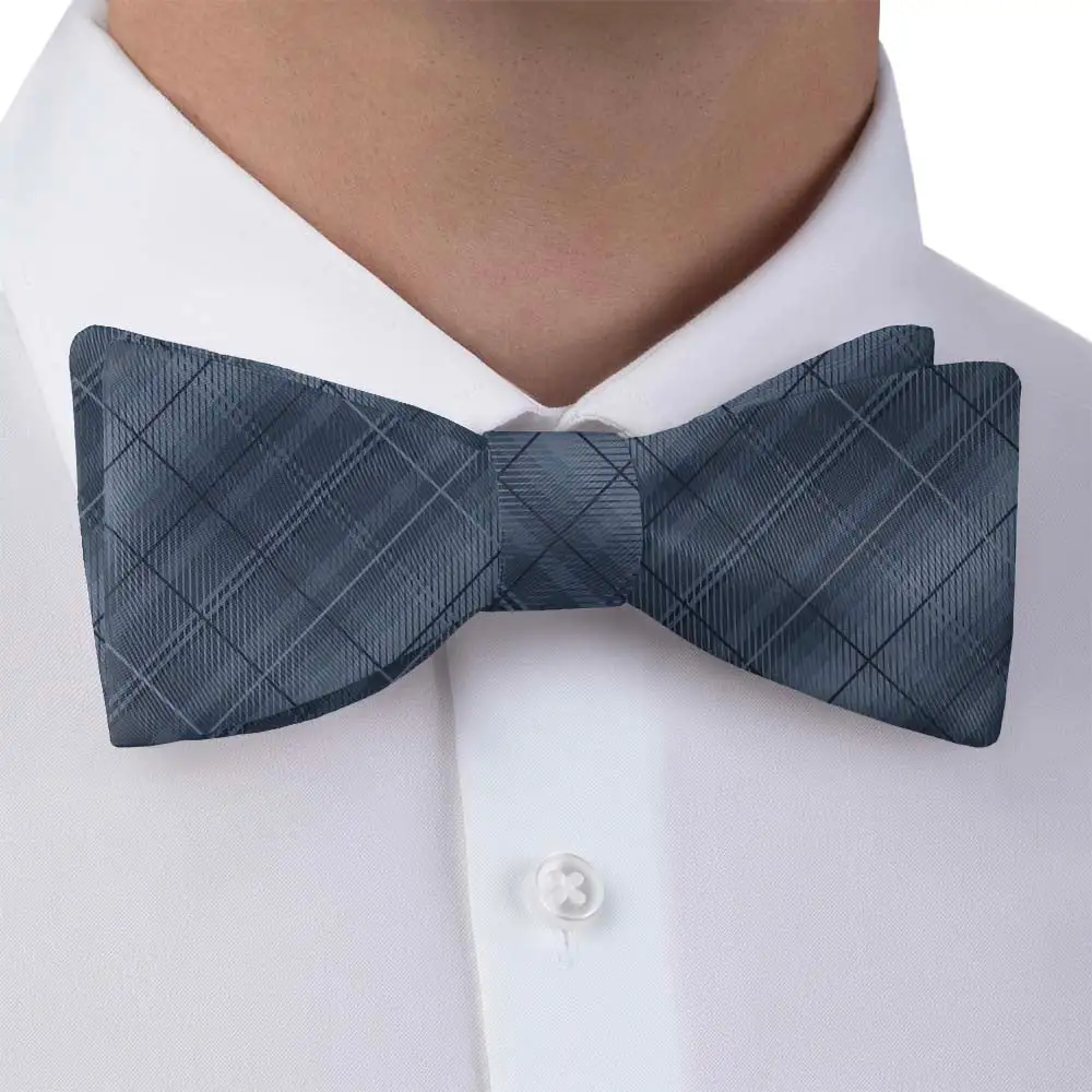 Malley Plaid Motif Bow Tie