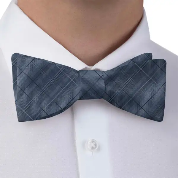 Malley Plaid Motif Bow Tie
