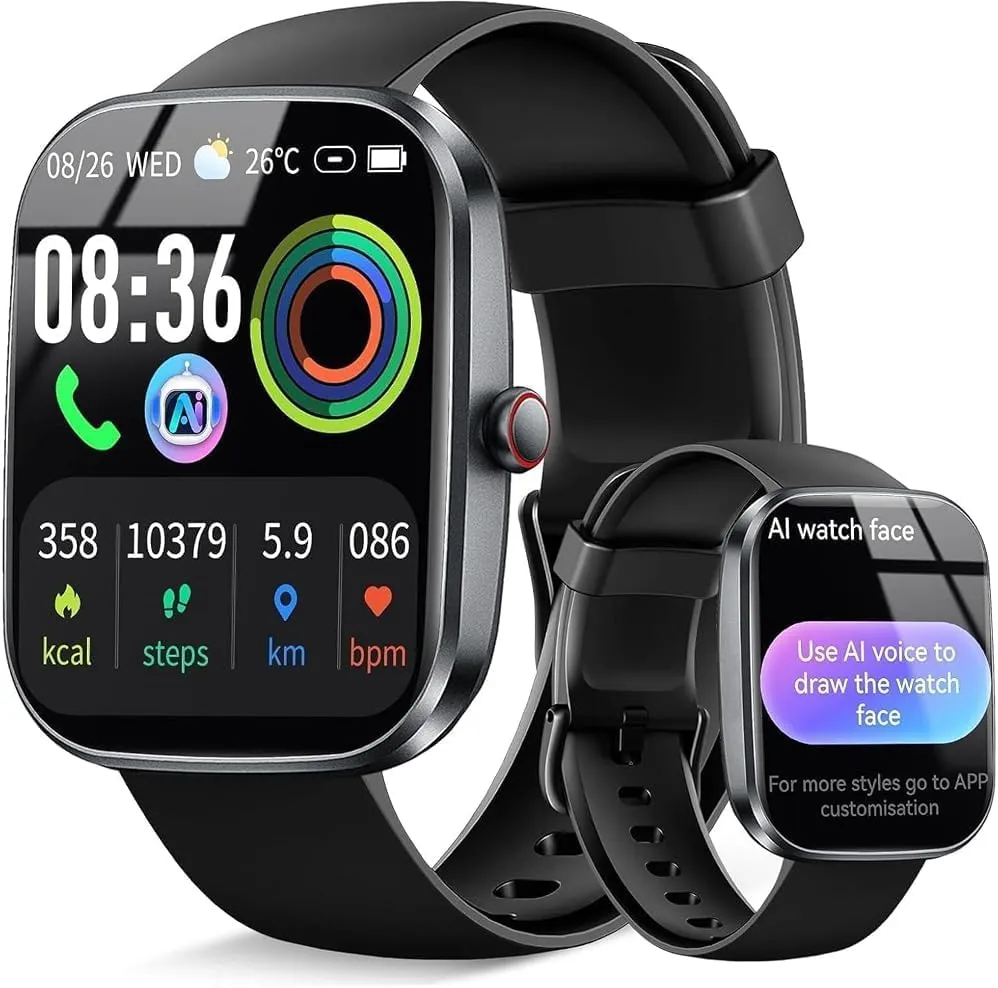 Smart Watch for Women Men, Alexa Built-in, Smartwatch for iPhone & Android Bluetooth Call, 1.91