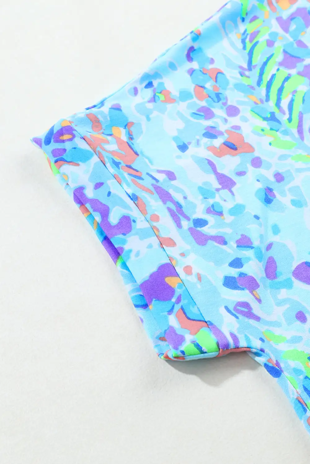 Sky Blue Loose Painted Floral