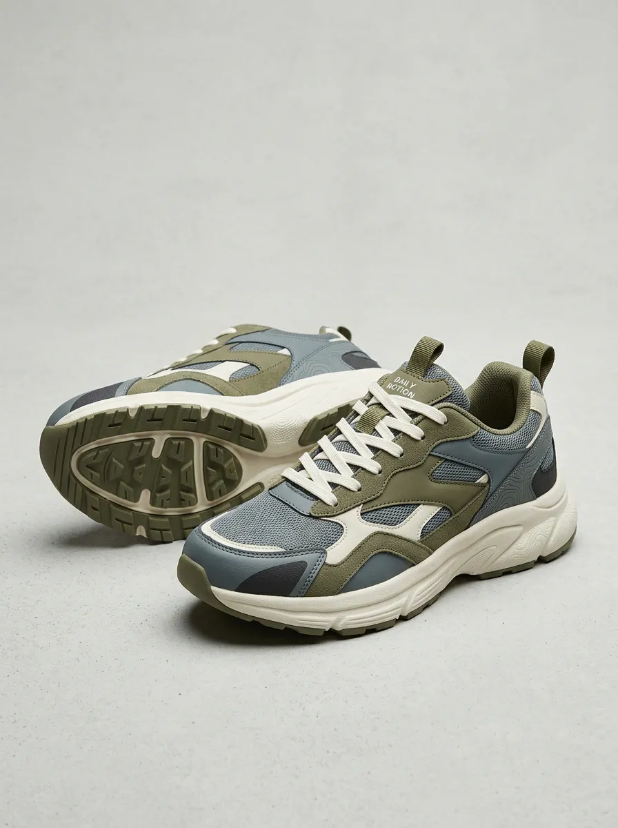 Colorblock Everyday Pattern Sneakers