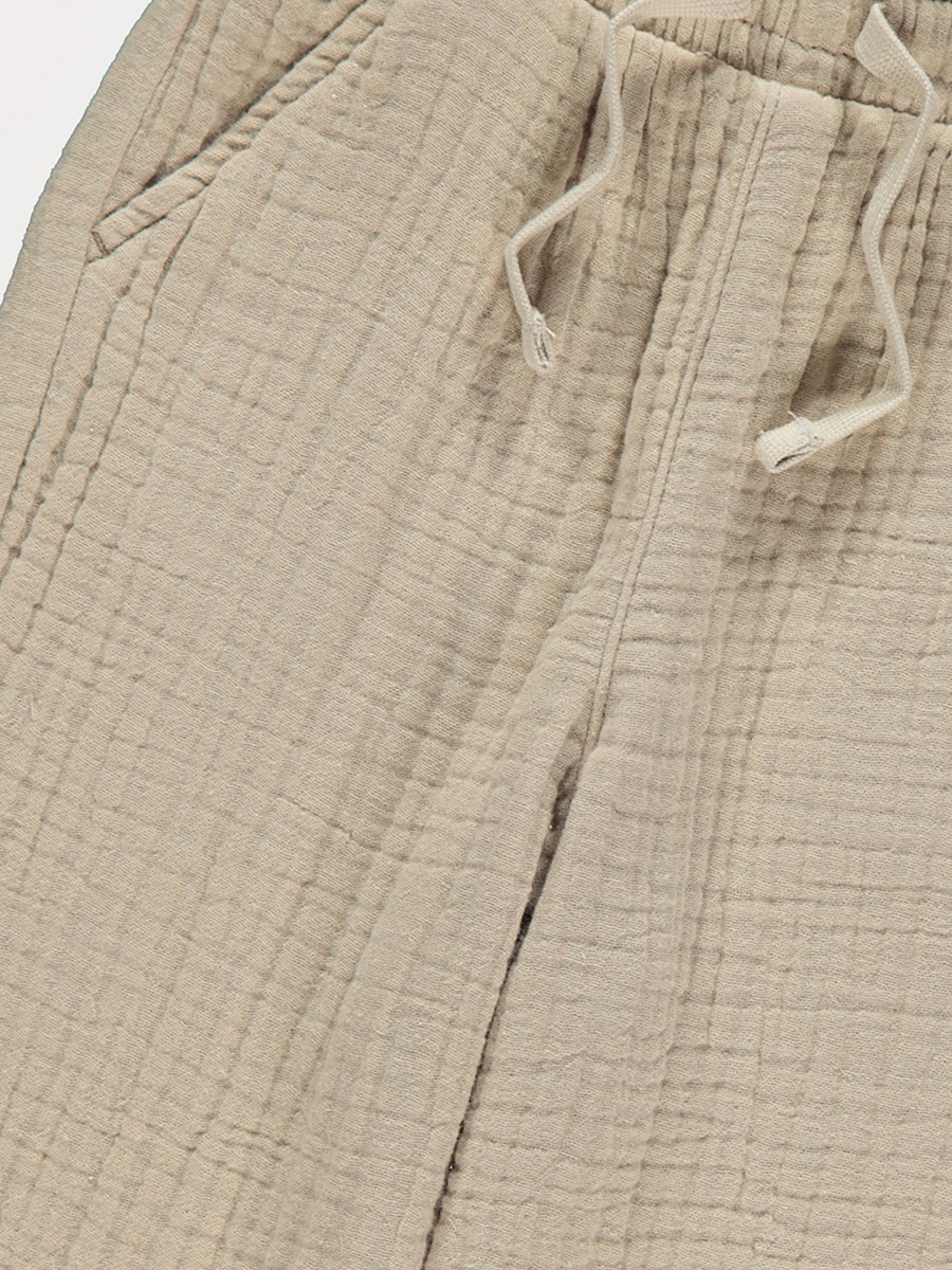 Stone Cheesecloth Trousers detail 1
