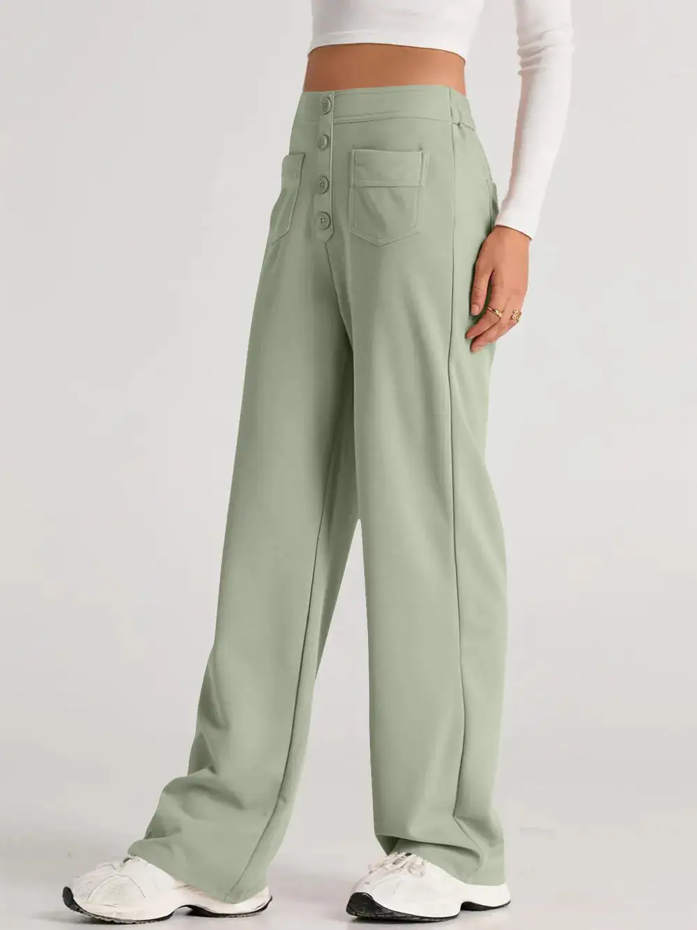 Wide Leg Comfort Fit Pants
