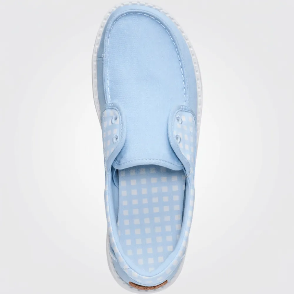 Wendy Cru Gingham Slip On Shoes