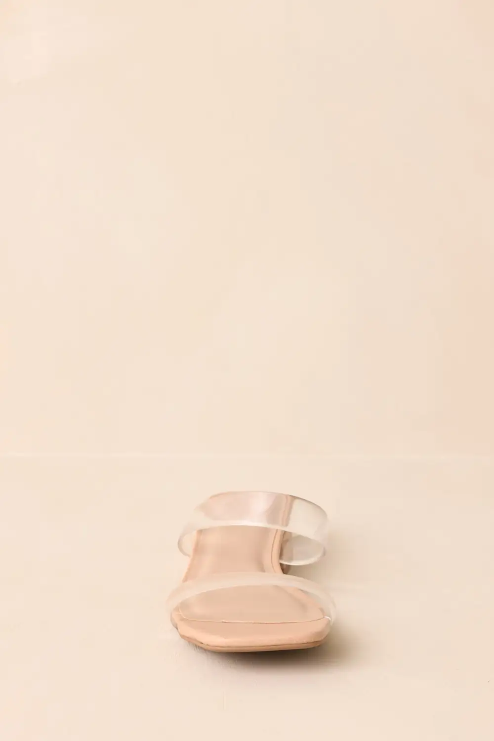 Block Heel Transparent Heeled Sandals