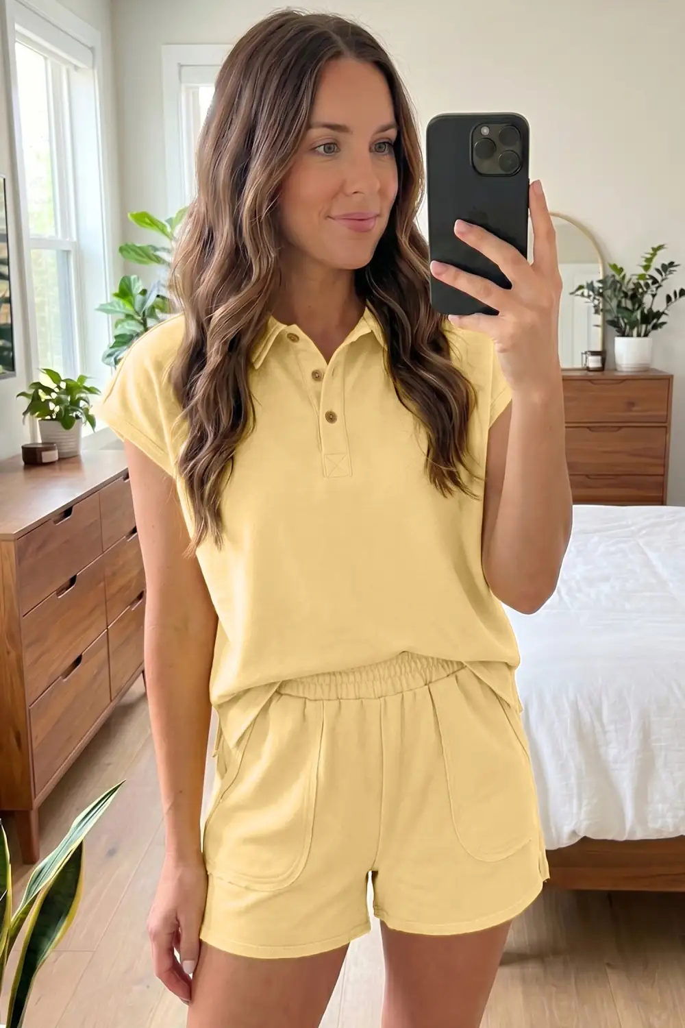 Relaxed Shorts Lounge Set Layer