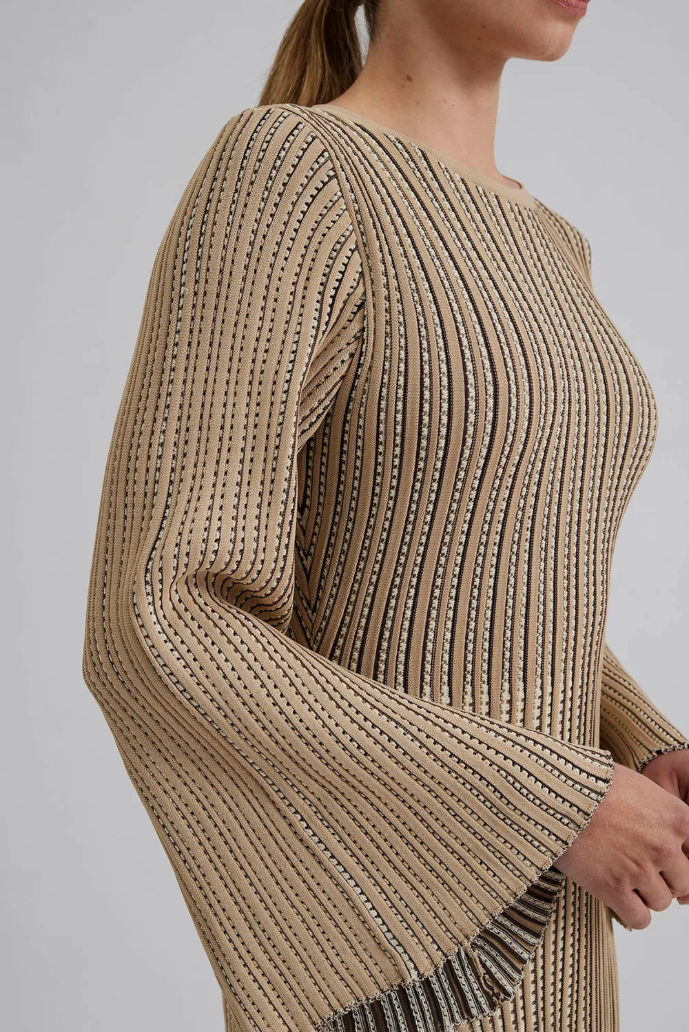 Ribbed Knit Midi Dress