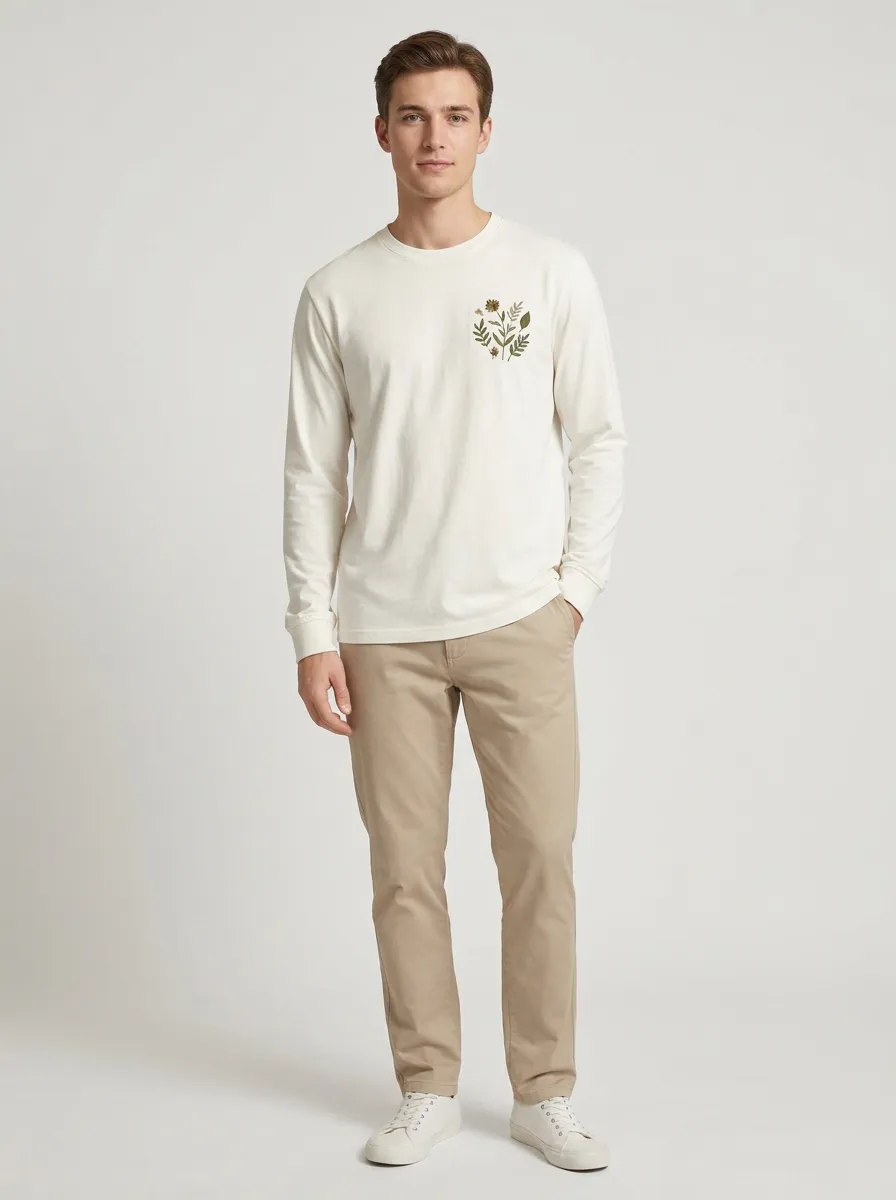 Men's Long Sleeve Smart Casual Style Daily Layering Shirt