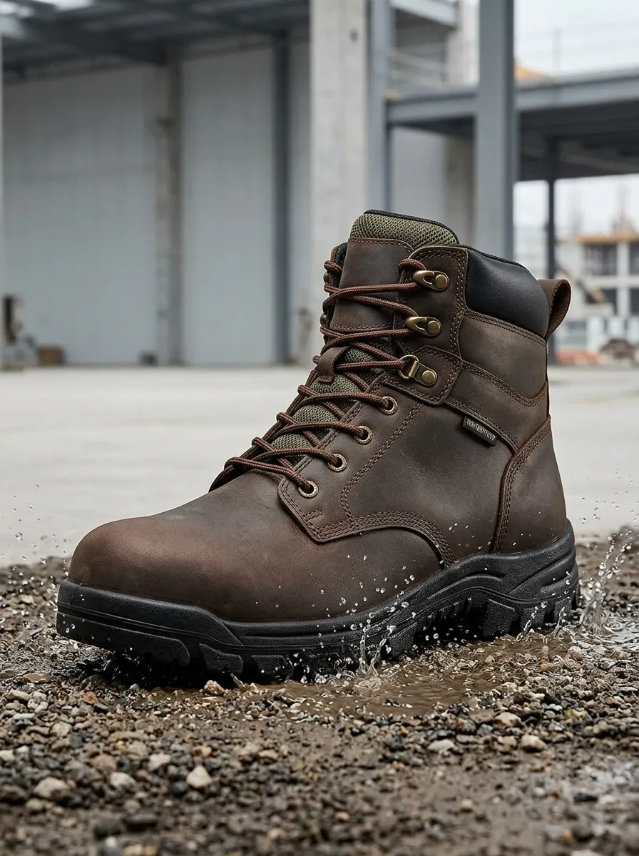 Daily Construction Outdoor Look Men' Waterproof Work Boots