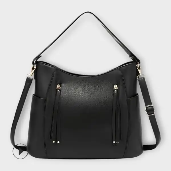 Open Top Leather Handbag