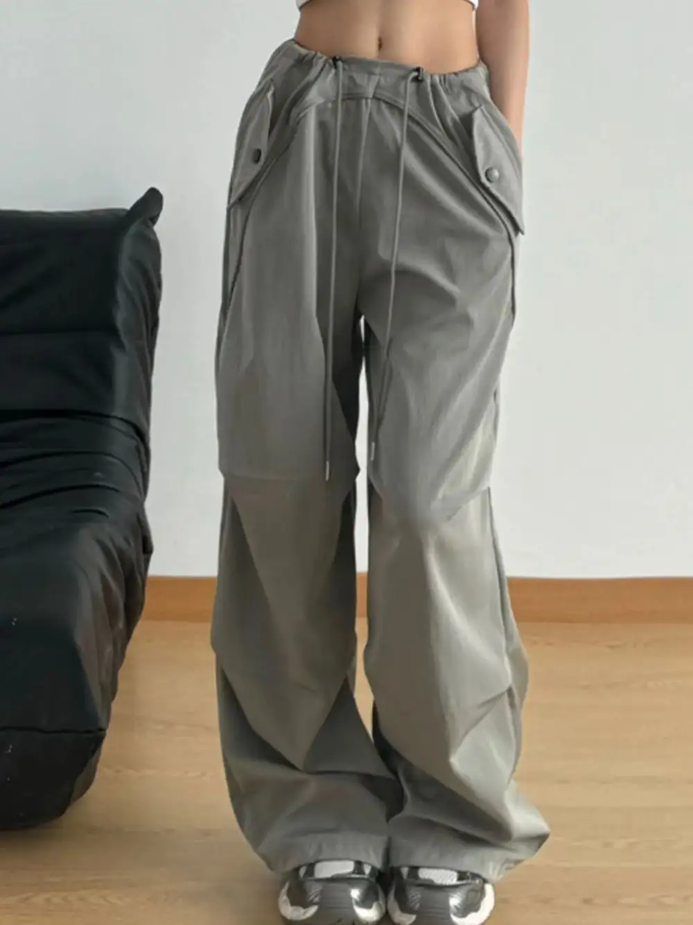 Wide Leg Drawstring Pocketed Lounge Pants