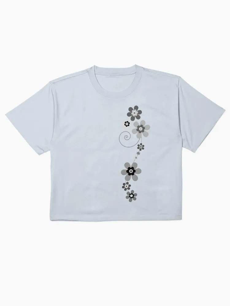 Women's Accent Print Crew Neck Short-Sleeve T-Shirt