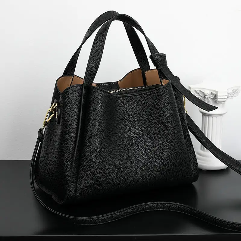 Soft Leather Bucket Bag