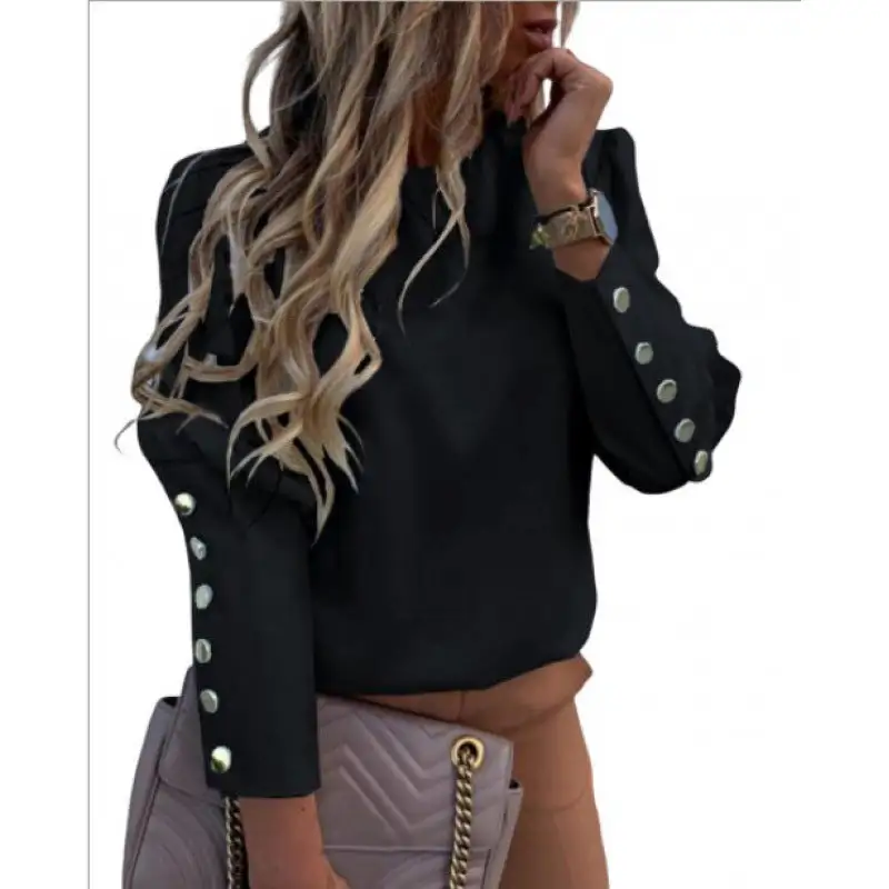 Soft Leopard Button Front Blouse