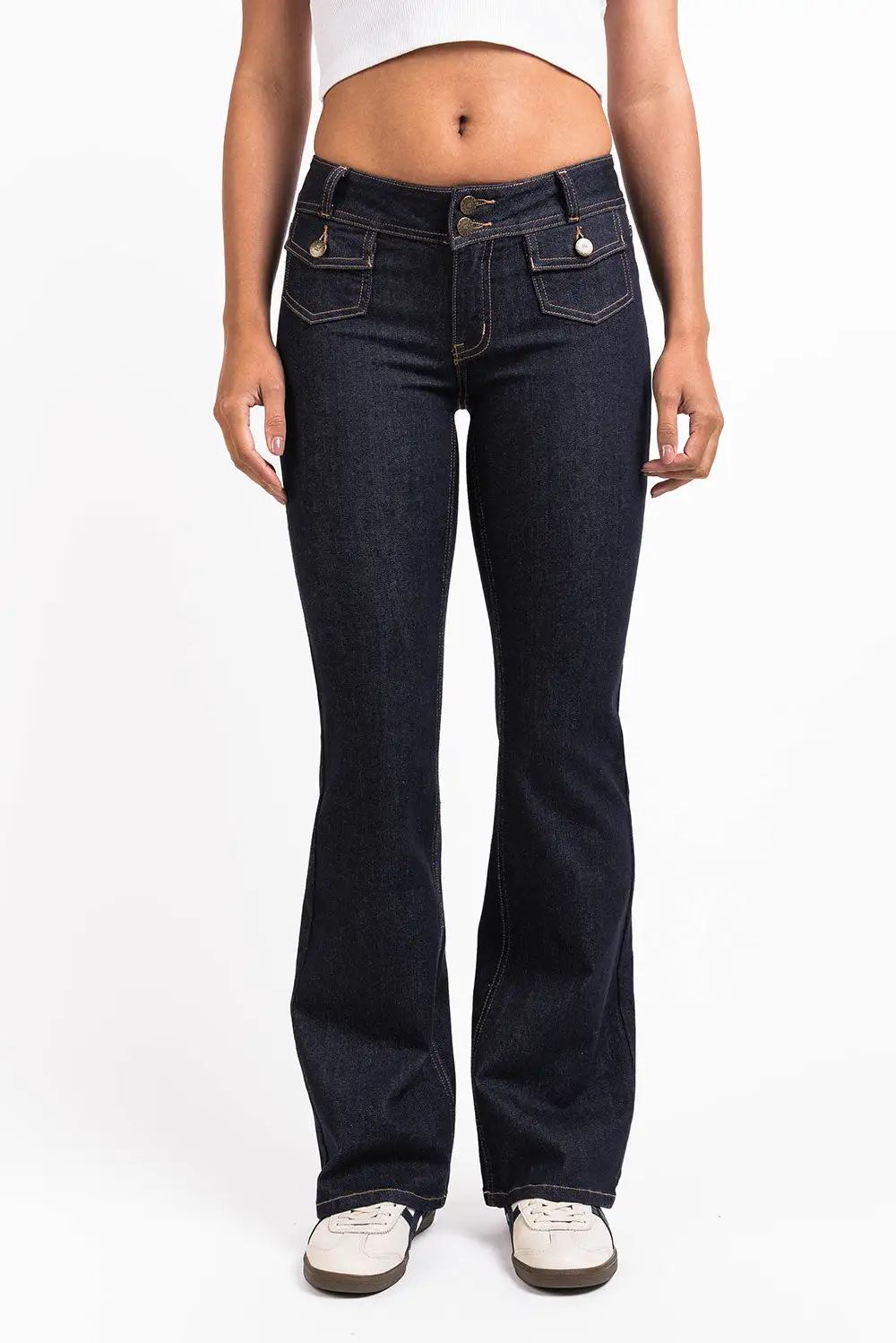 Distinctive Low Rise Bootcut Jeans