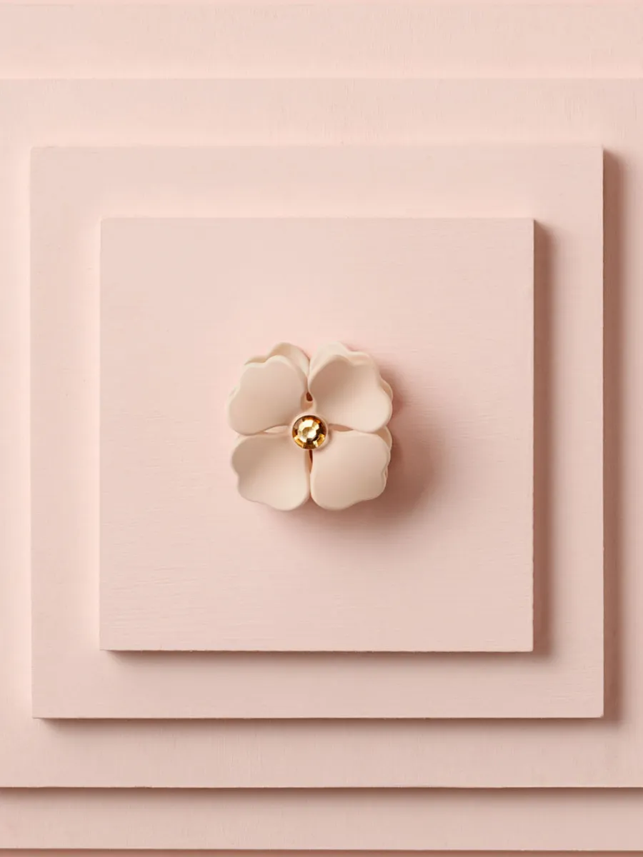 Flower Rhinestone Hair Claw