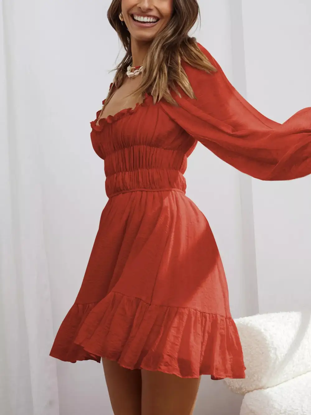 Relaxed Shape Lightweight Feel Mini Dress