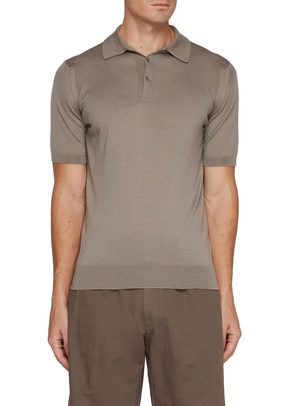 Daily Breathable Soft Beige Polo Shirt
