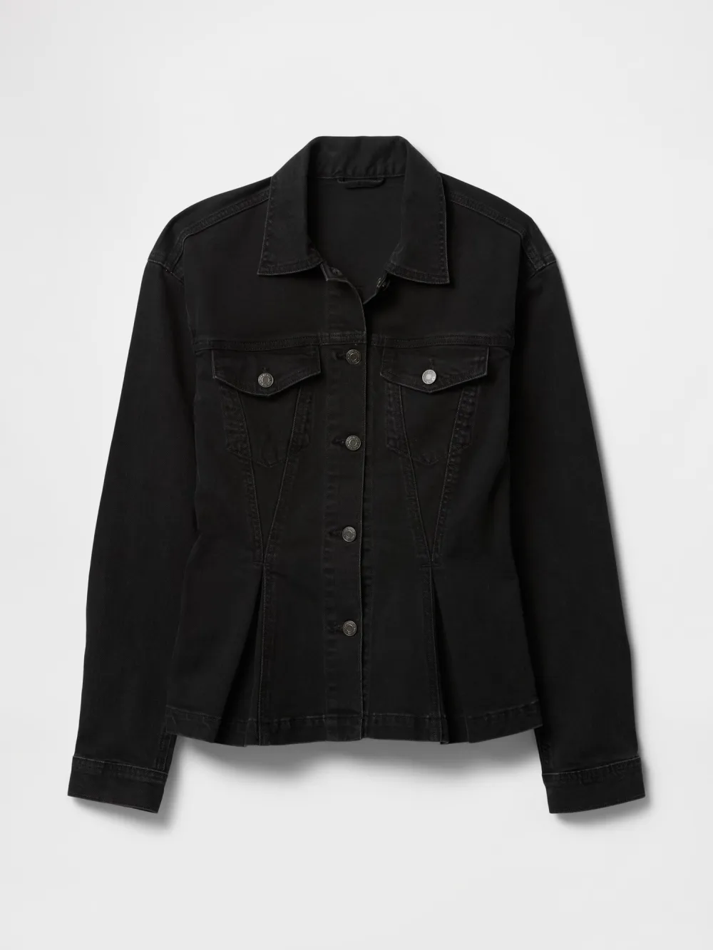 Pleated Button Jacket