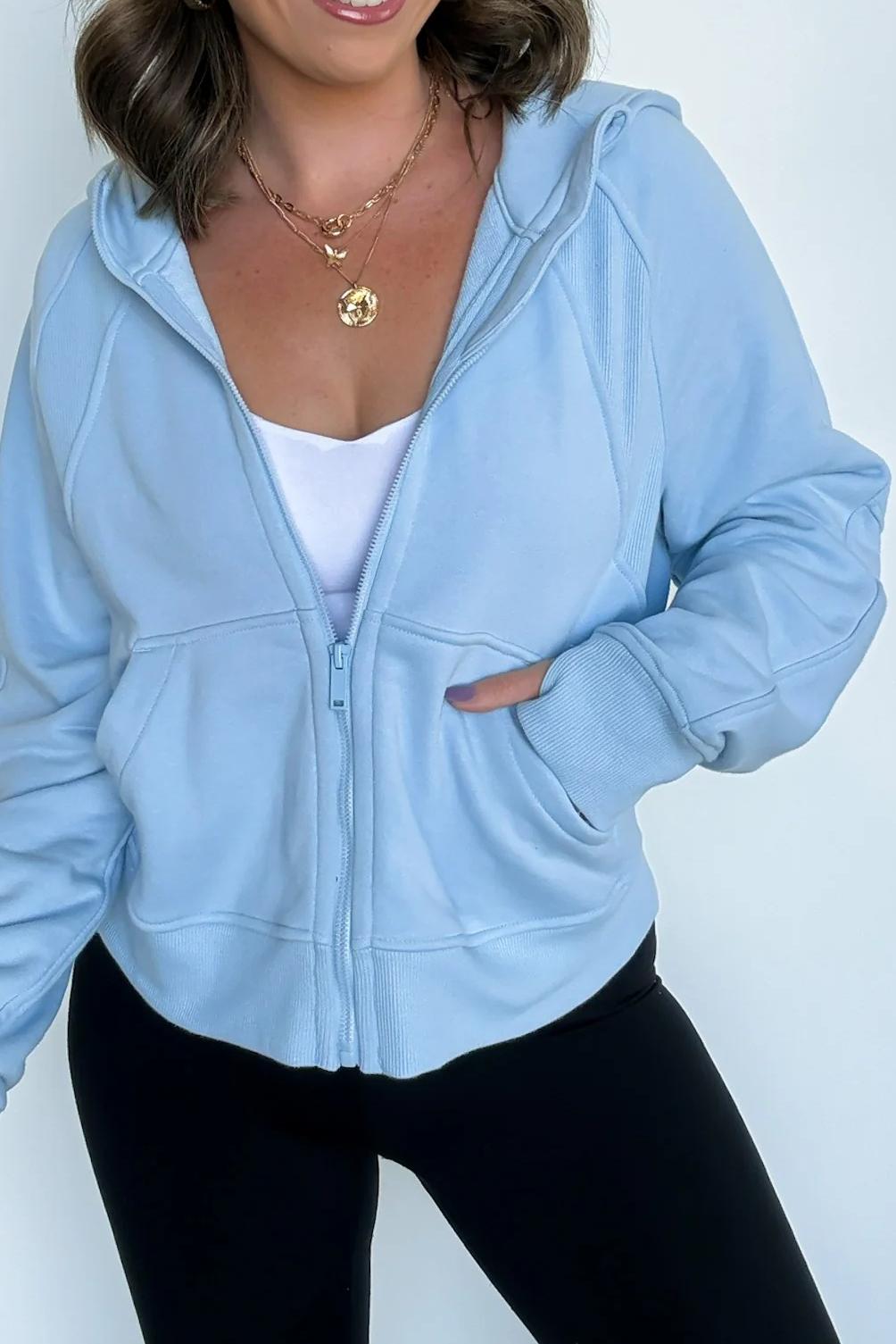 Solid Color Sports Hoodie