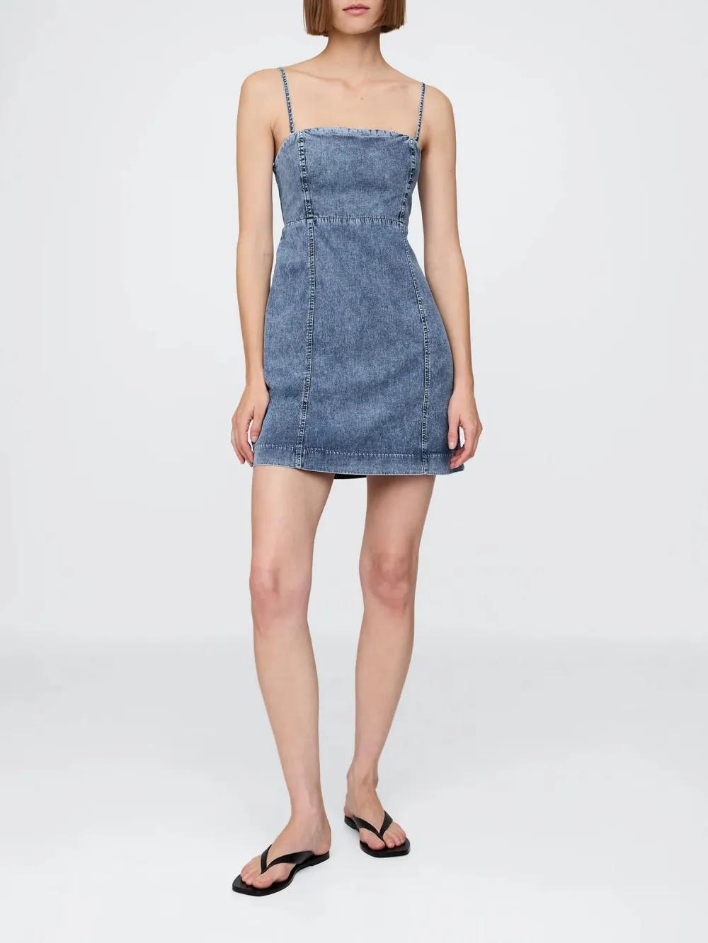 Square Neck Short Dress