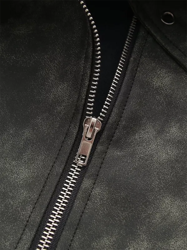 Faux Leather Pocket Detail Skirt