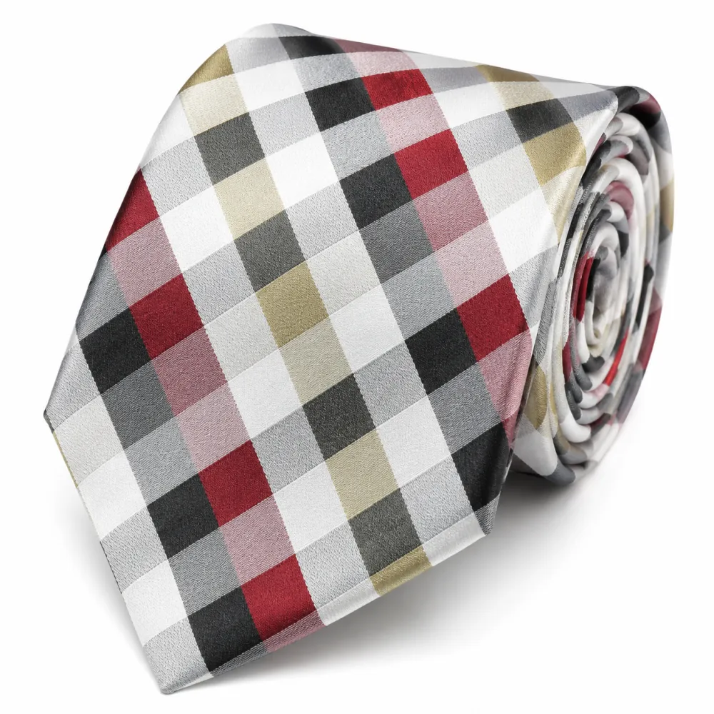 Classic Silk Plaid Men's Necktie