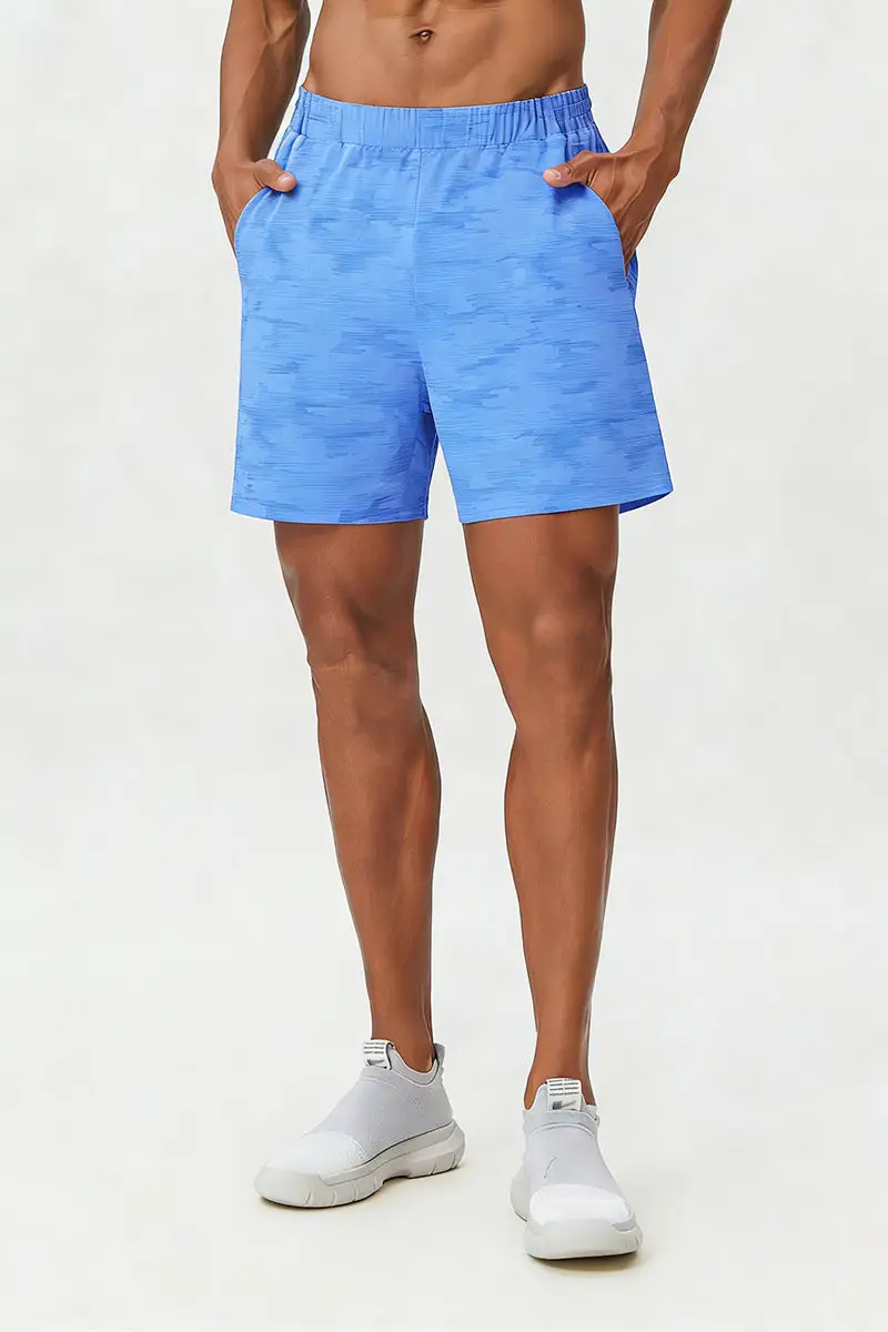 Breathable Side Pocket Mesh Athletic Shorts