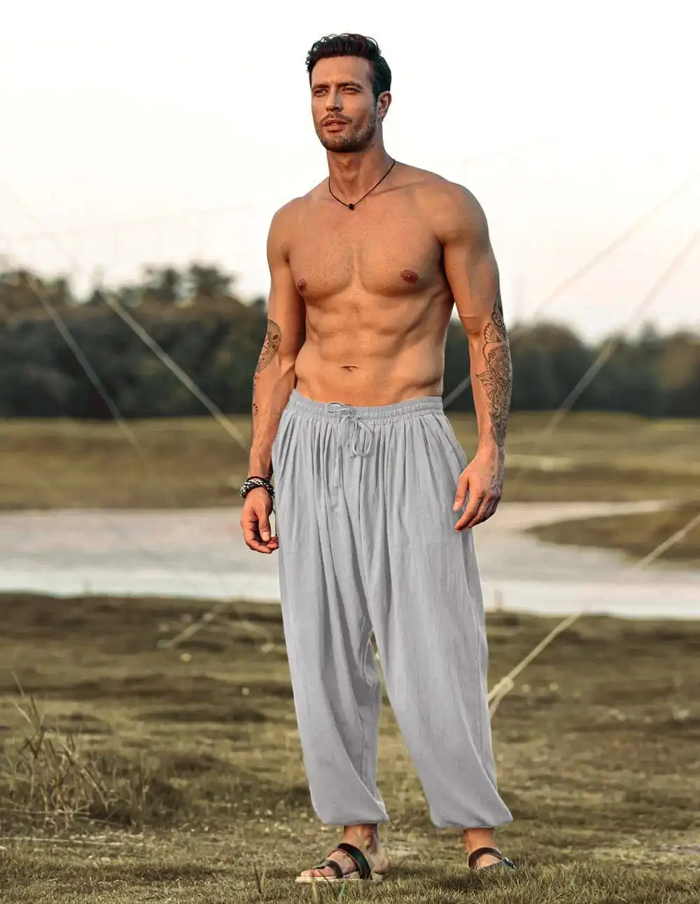 Relaxed Linen Boho Pants
