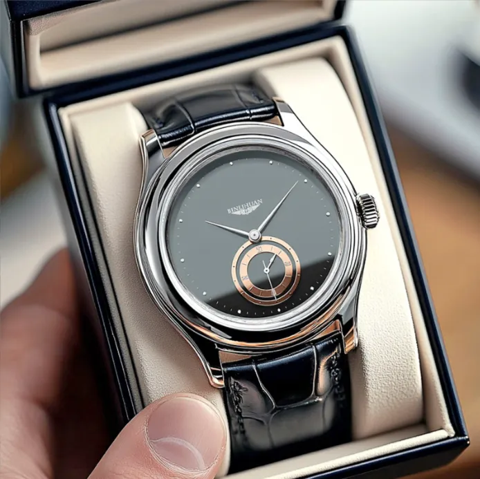 Classic Minimalist Men's Wrist Watch, Waterproof Fashion Design for Overseas Trade