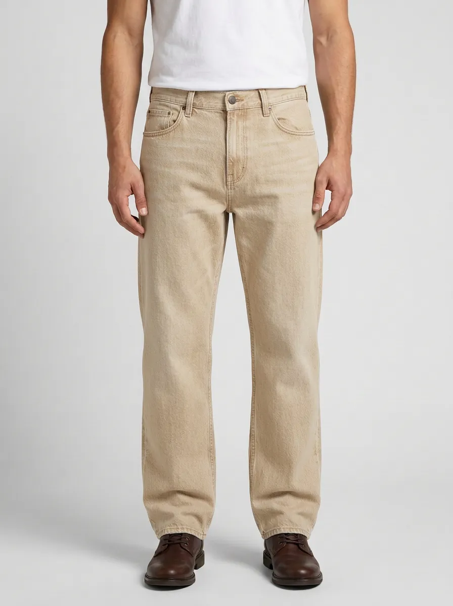 Straight Leg Rise Jeans