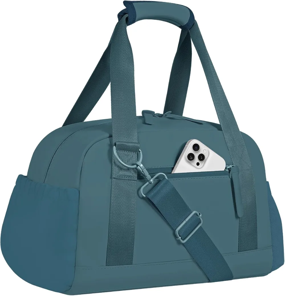 Mini Gym Bag for Women Girls Small Gym Tote Bag with Wet Compartment Waterproof Travel Duffle Bag Cute Workout Sport Bag