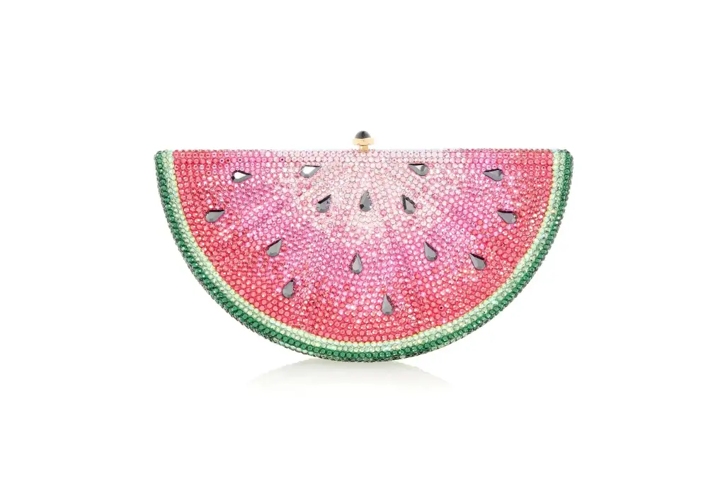 Embellished Watermelon Slice Embellished Clutch