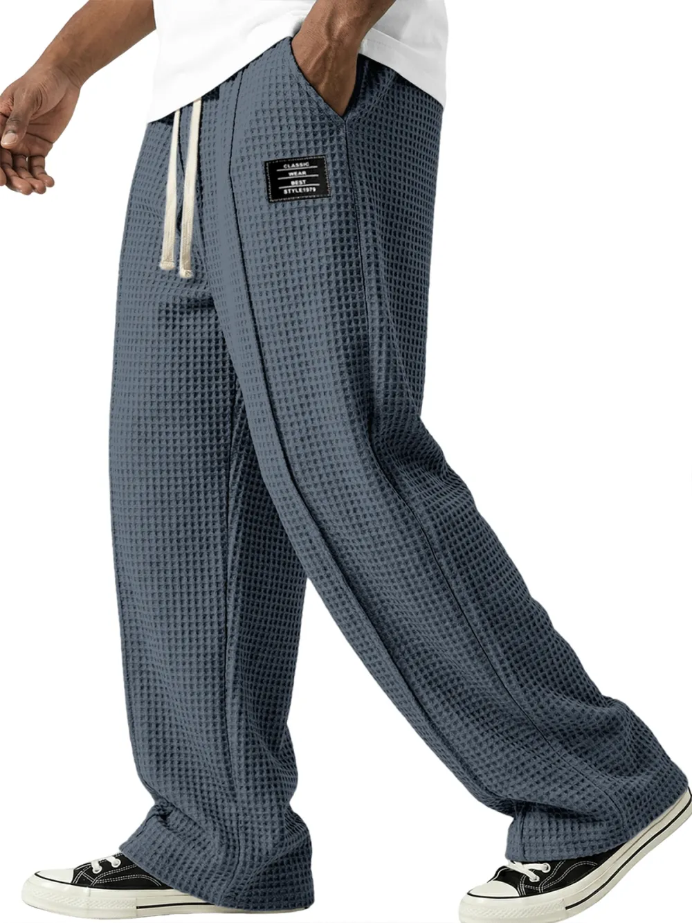 Everyday Textured Knit Seamed Detail Pants