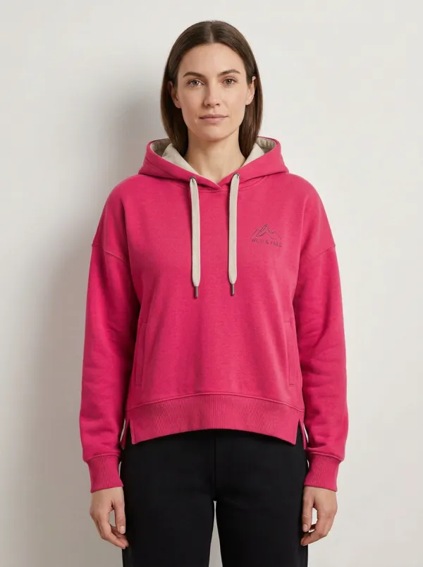 Women's Sport Inspired Mountain Graphic Casual Hoodie