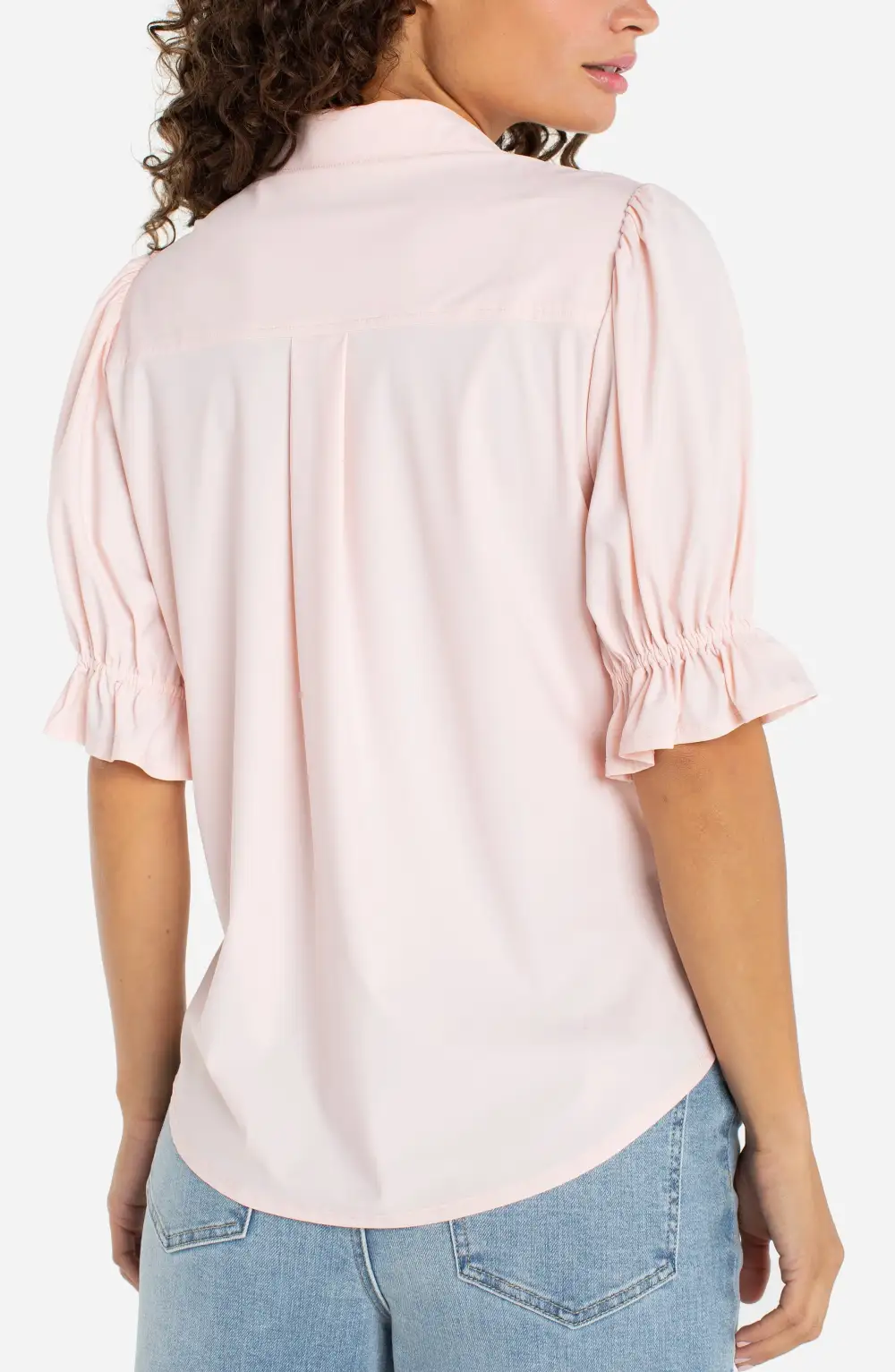 Knit Button Front Relaxed Fit Shirt
