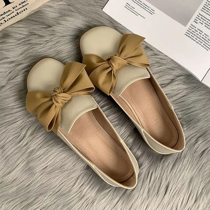 Round Toe Floral Detail Everyday Casual Flats