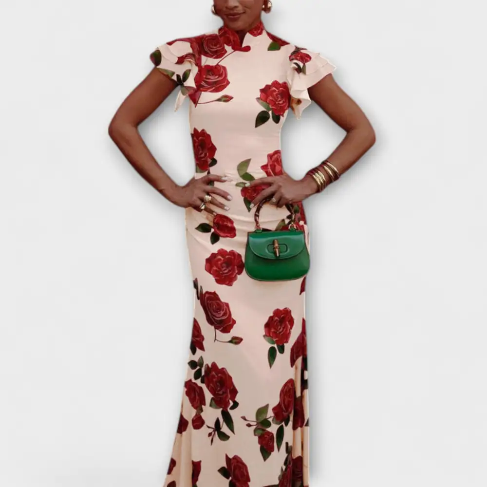 With Floral dress