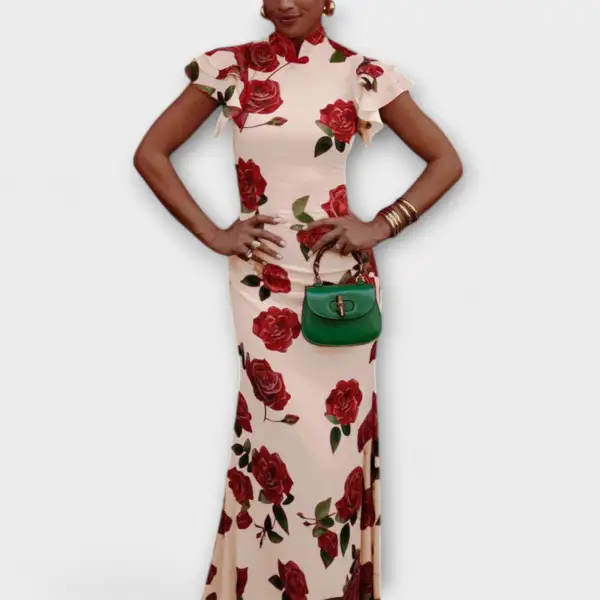 With Floral dress