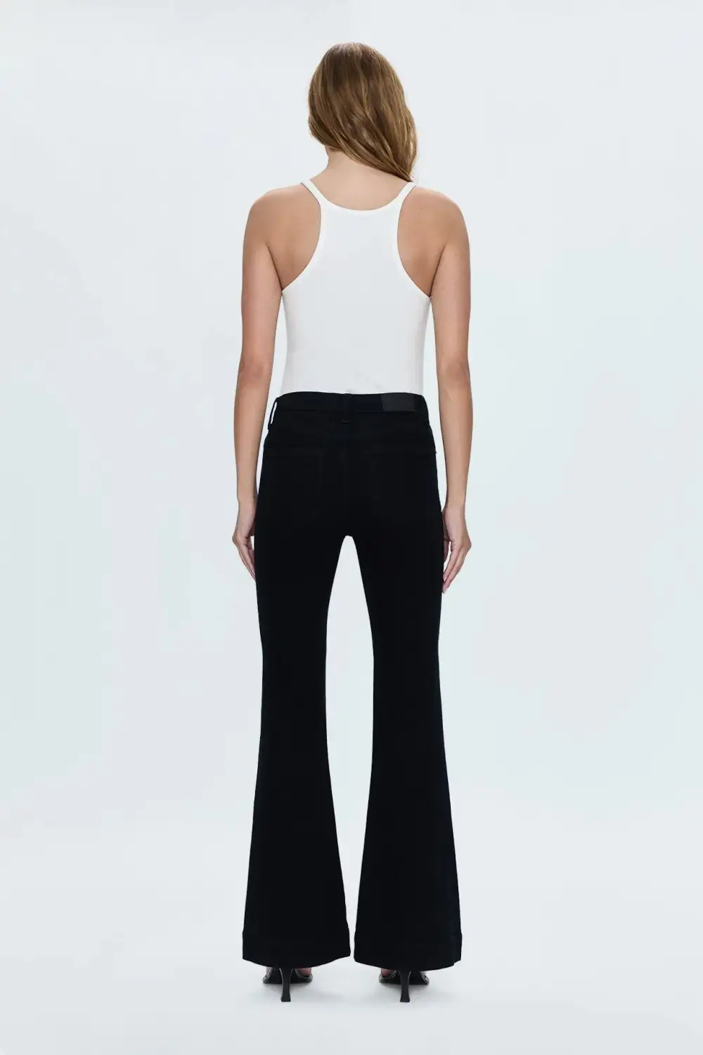 Flared Mid Rise Pants