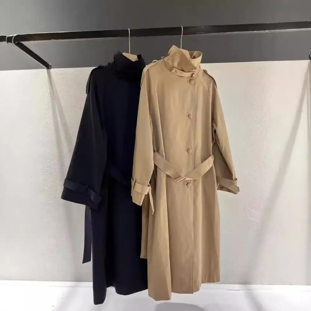Versatile Waist Tie Trench Coat