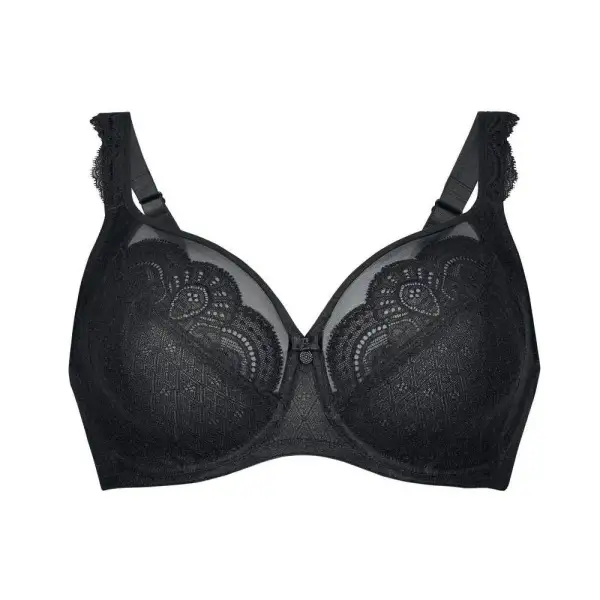 Women's Full Coverage Underwire Lace Decorative Stone Bra