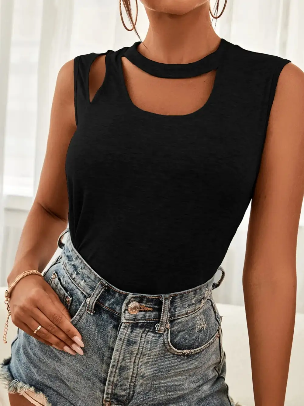 Refined Cutout Tank Top
