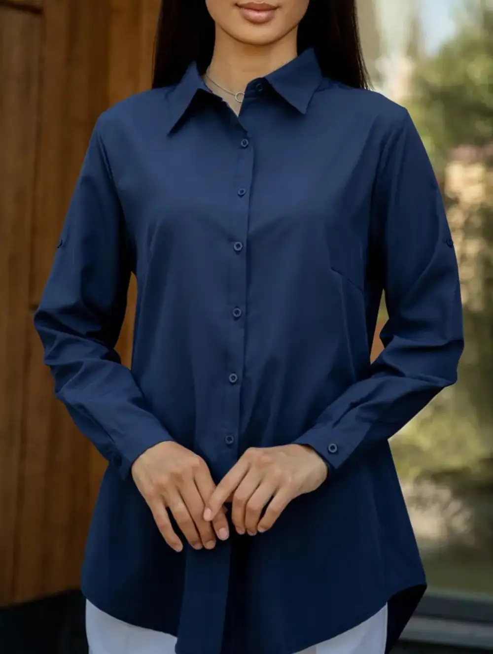 Polo Button Blouse