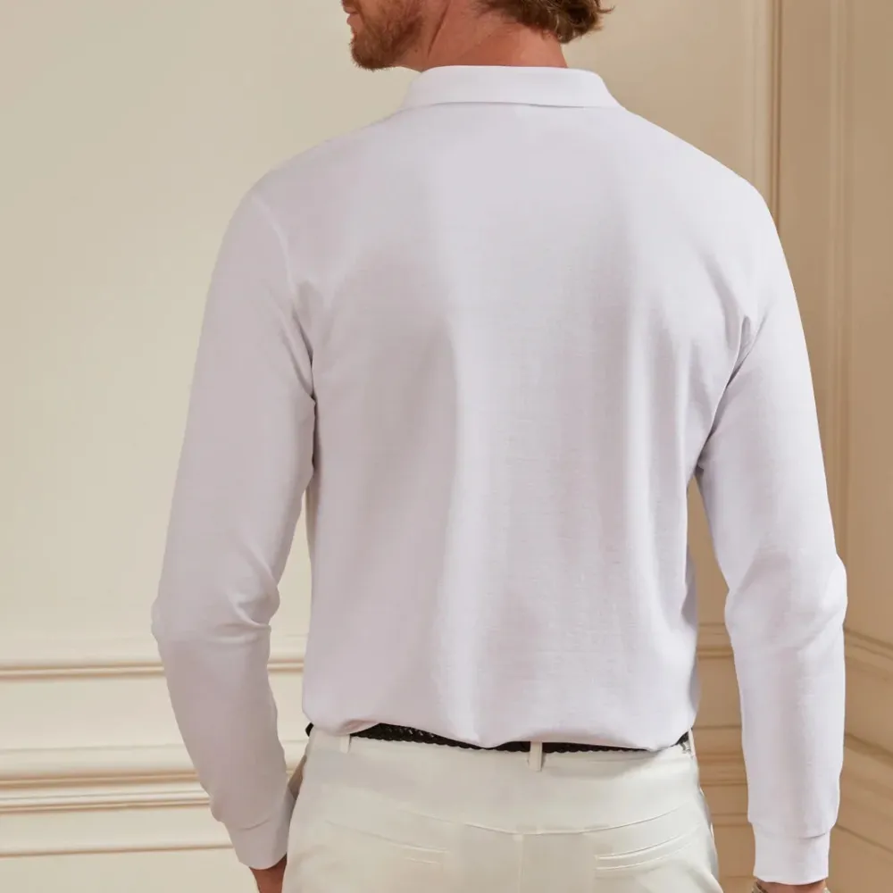Classic Pique Cotton Blend Cotton Polo Shirt