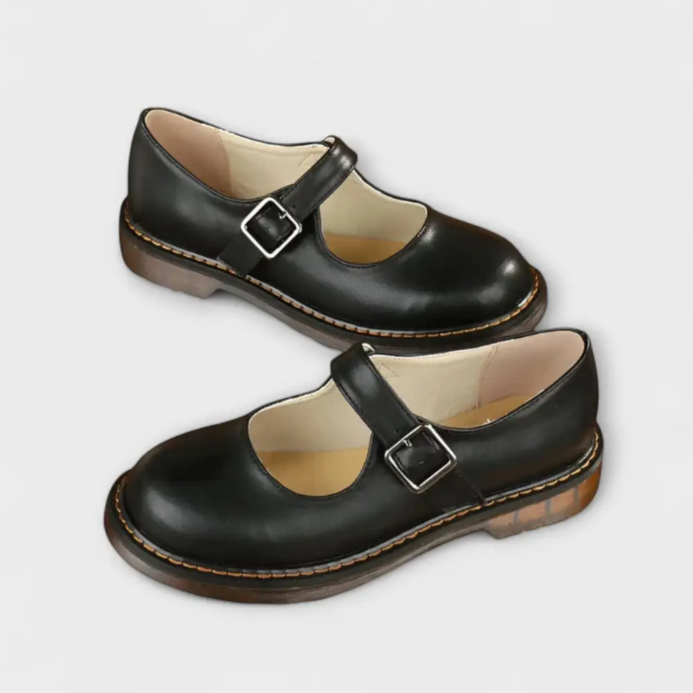 Leather Non Slip Vintage Ballet Flats