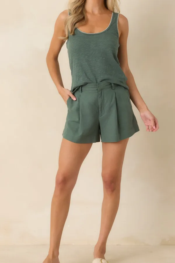 Everglade Linen Blend Shorts